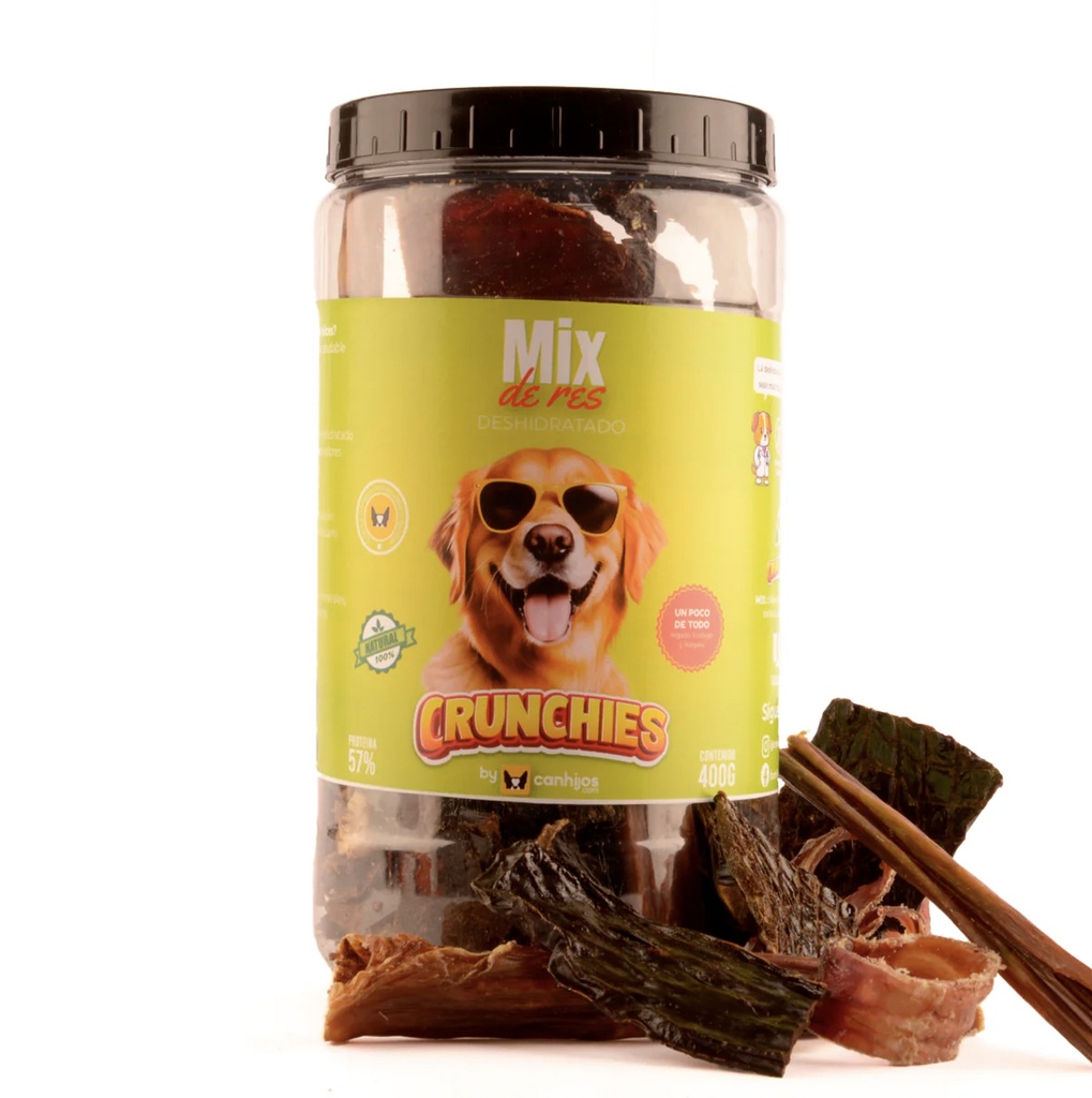 Crunchies - Bote con Mix de Res 400grs