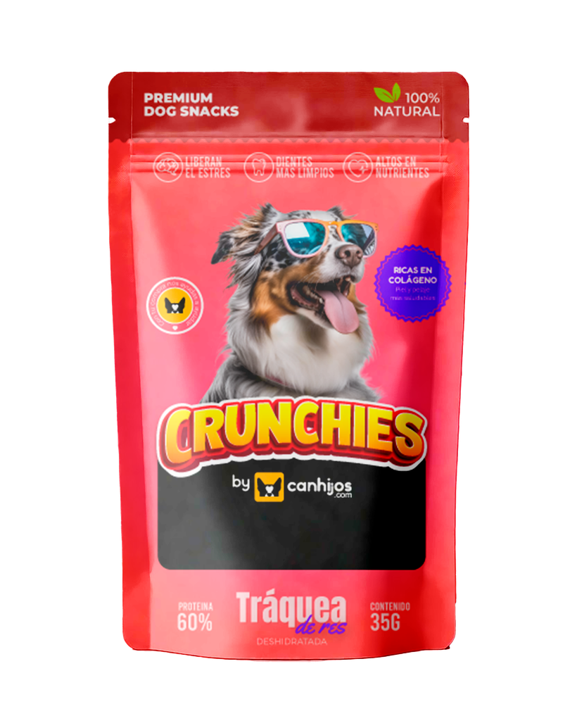Crunchies - Premio Tráquea de res 35g