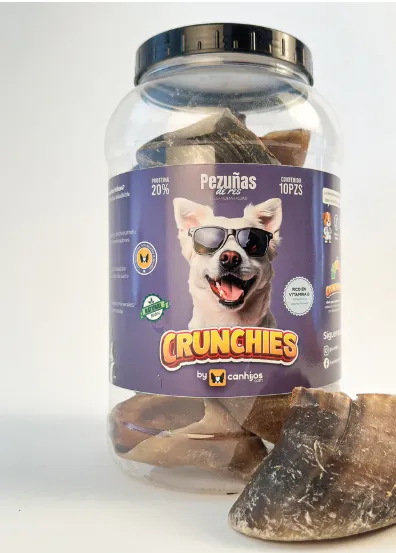 [C4281] Crunchies - Bote con Pezuñas de Res 10pzs