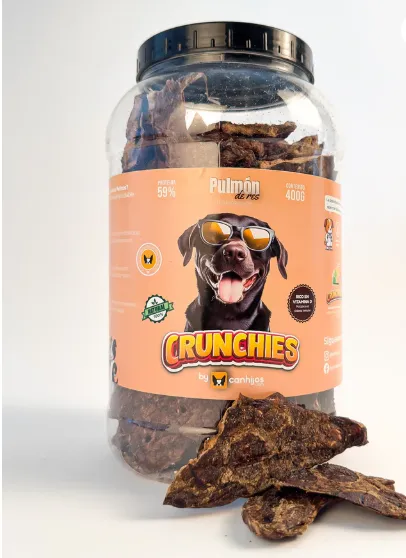 [C3001] Crunchies - Bote con Pulmon de Res 400gr