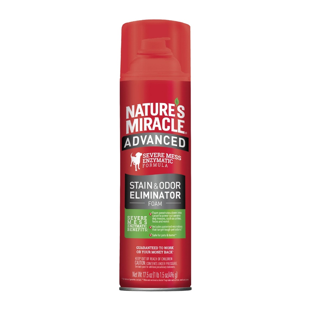 [P98348] Nature´s Miracle - Espuma eliminador de manchas y olores para perro