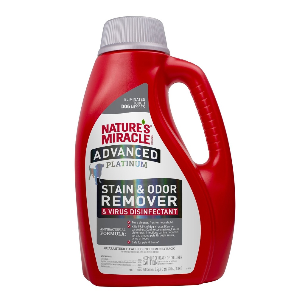 [P98167] Nature´s Miracle - Removedor de manchas y olores desinfectante viral para perro 1.89Litros