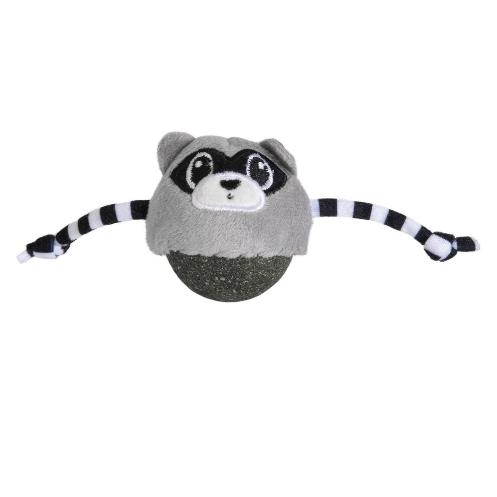 [Q16486] Quirky Kitty- QK Rolly Raccoon Catnip Bobbler