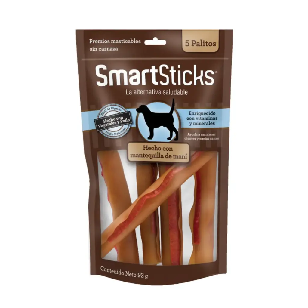 [SB0236] SmartBones - Cacahuate (Sticks 5pz)