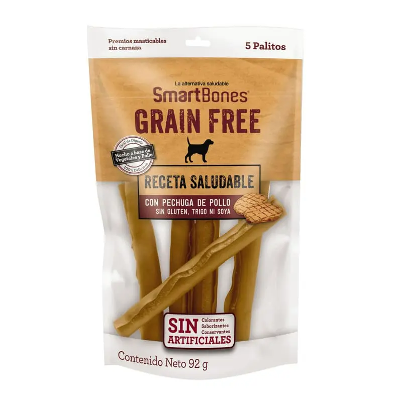 [SBH0731] SmartBones - Libre de granos Pollo (Sticks 5pz)
