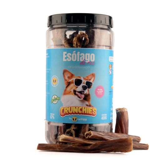 [C4250] Crunchies - Bote con esófago de res 400grs 