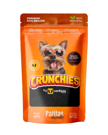 [C3049] Crunchies - Premio Patitas de Pollo 6pz