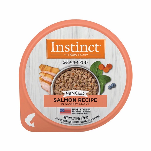 Instinct Minced Cup de Salmón Picado de 3.5 oz para gato