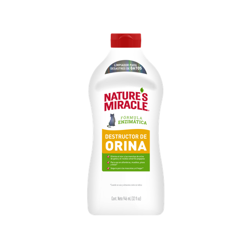 [P98317] Nature´s Miracle - Destructor de Orina y Olores Atrayentes Gato 946ml