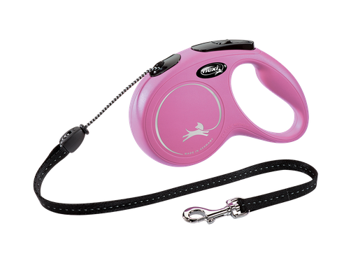 Flexi  - Correa Clásica Retráctil Rosa