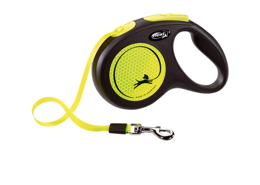 Flexi -  Correa Clásica Retráctil Neón Amarilla