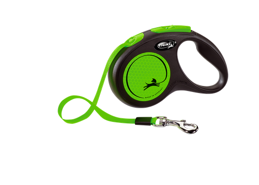 Flexi - Correa Clásica Retráctil Neón Verde