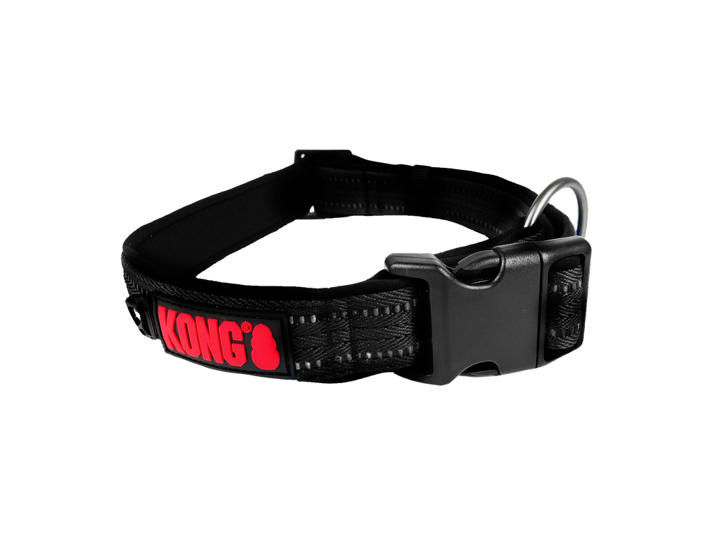Kong - Collar Negro Nylon