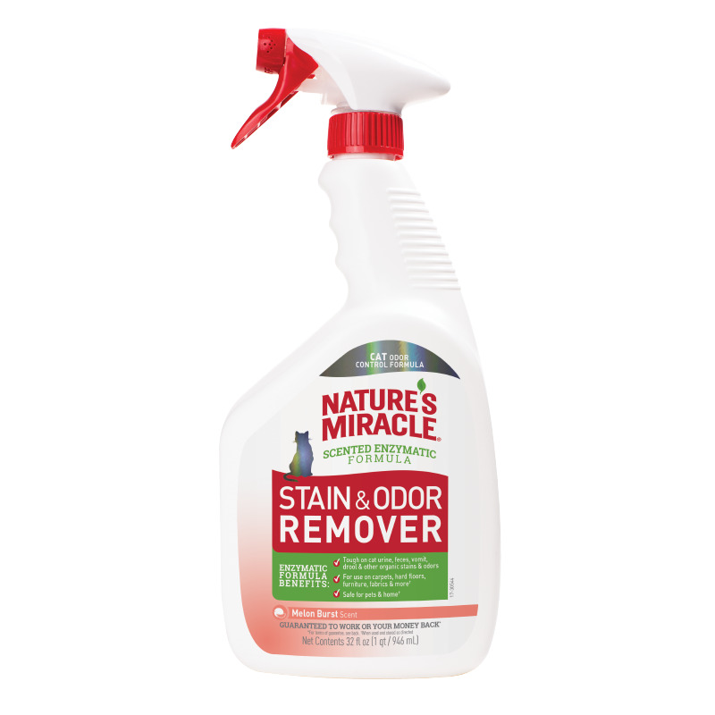 Nature´s Miracle - Removedor Manchas Y Olores Gato 946 Ml Aroma Melón
